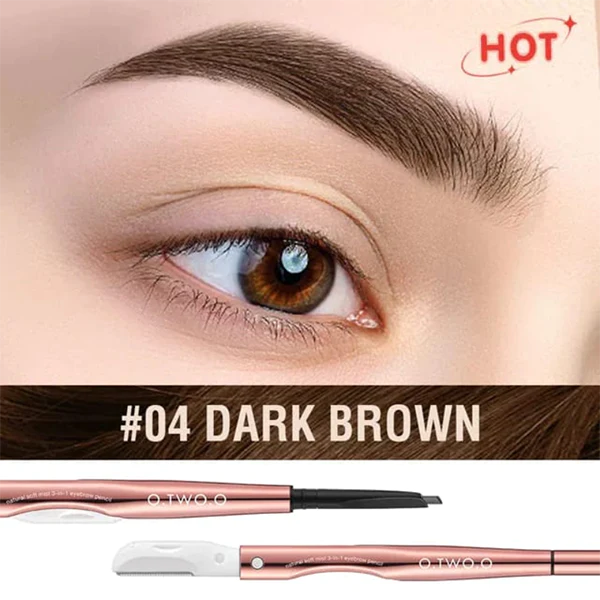 O.TWO.O Natural Soft Mist 3 In 1 Eyebrow Pencil