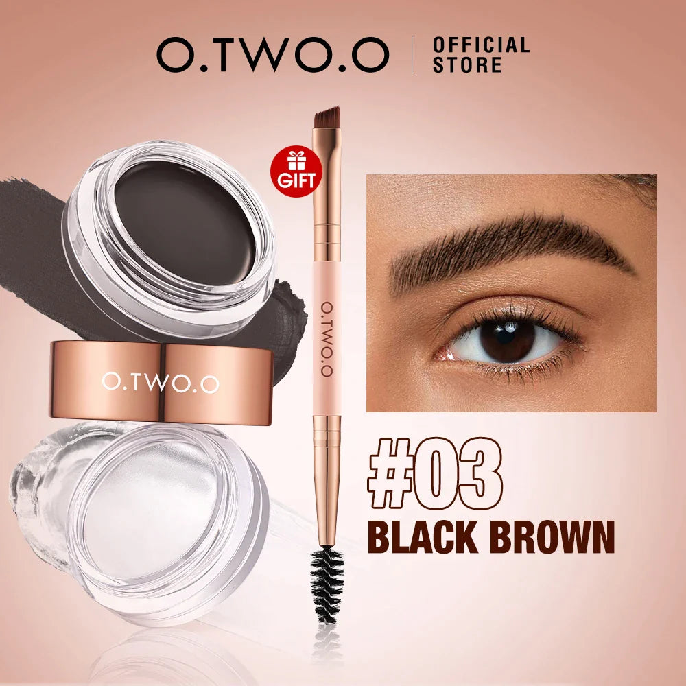 O.TWO.O 2 In 1 Fluff Shaping Brow Wax and Brow Cream