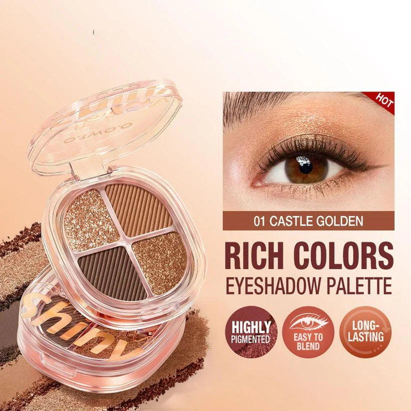 O.TWO.O Luxe Vibes 4 Color Eyeshadow Palette