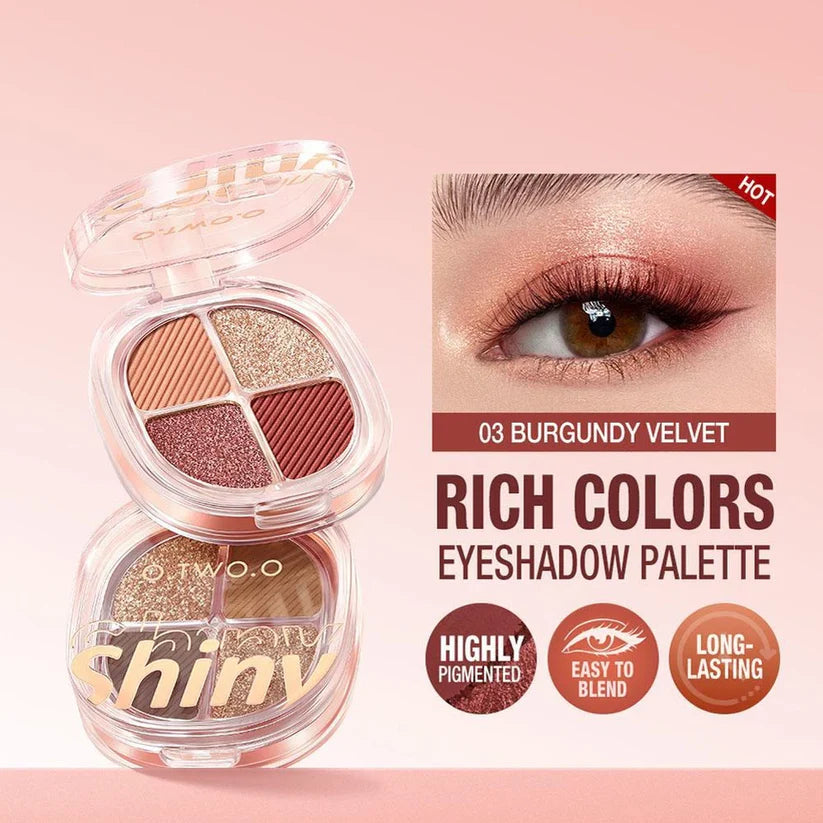O.TWO.O Luxe Vibes 4 Color Eyeshadow Palette
