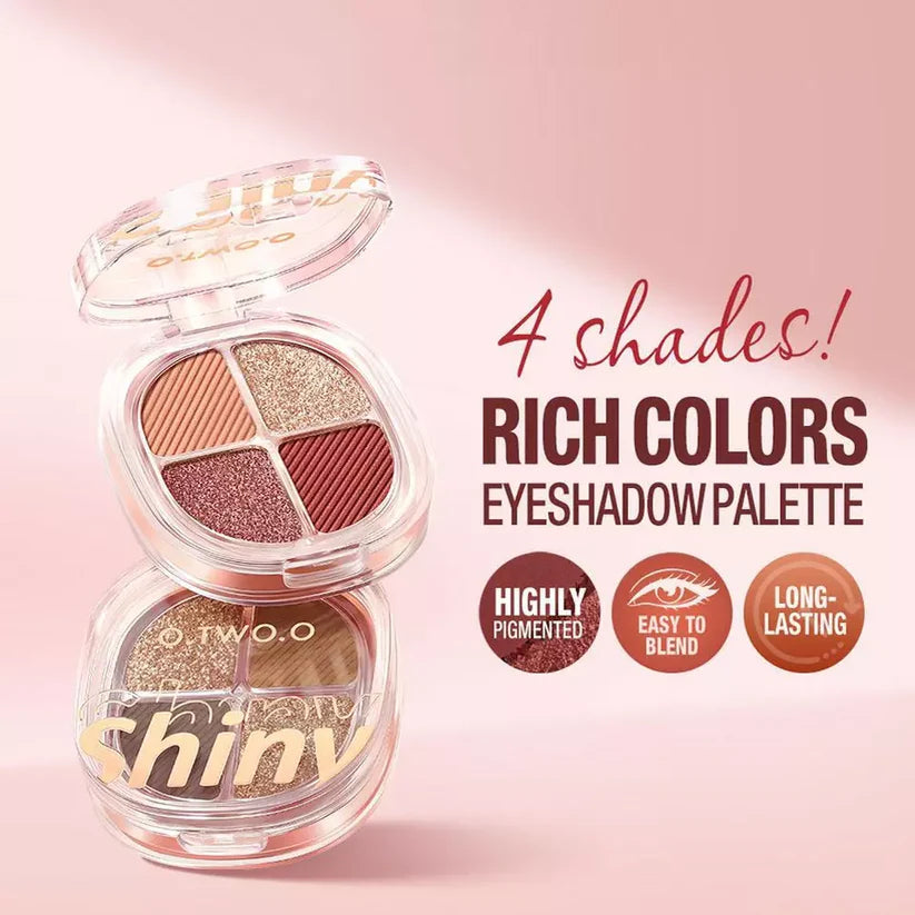 O.TWO.O Luxe Vibes 4 Color Eyeshadow Palette