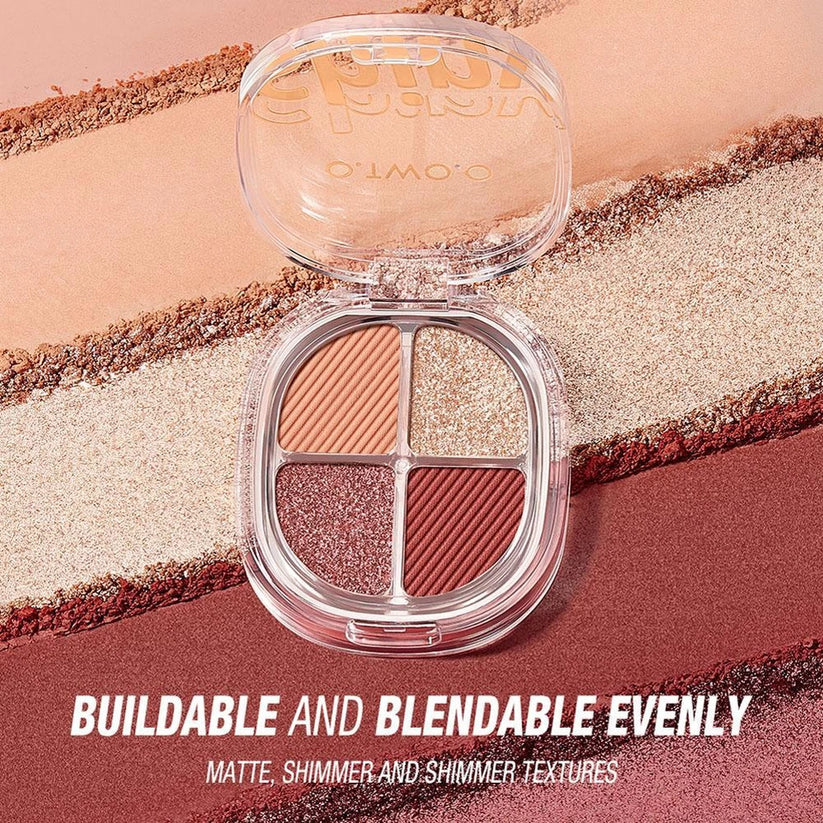 O.TWO.O Luxe Vibes 4 Color Eyeshadow Palette