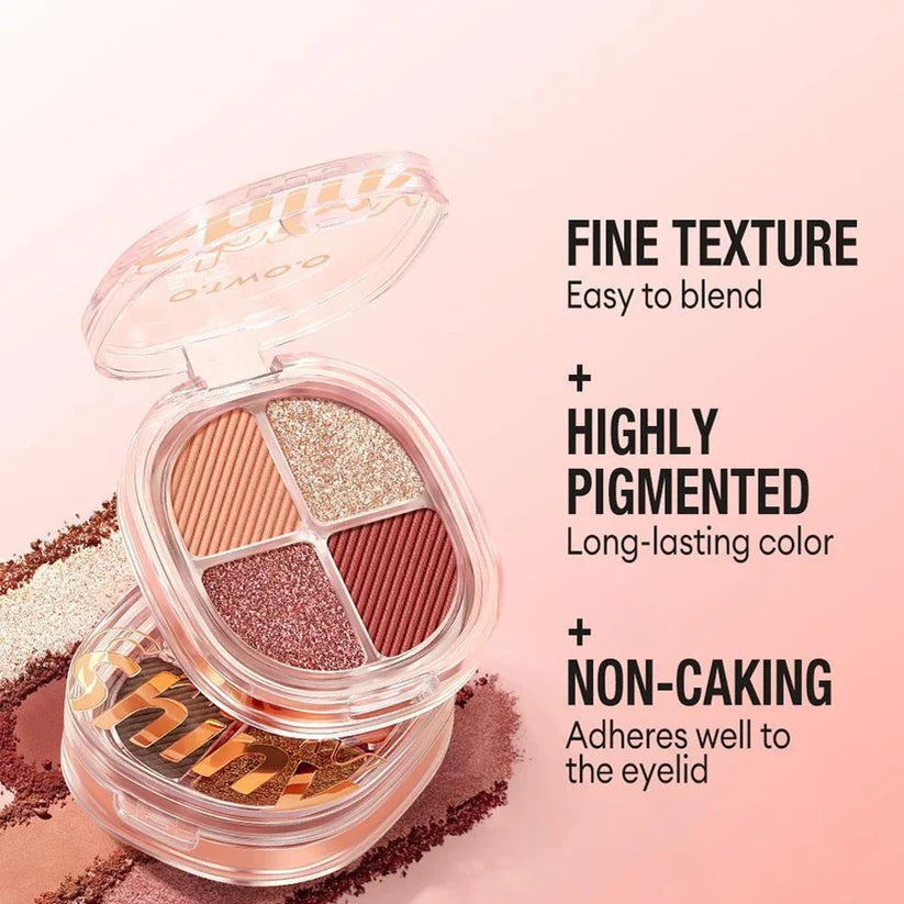 O.TWO.O Luxe Vibes 4 Color Eyeshadow Palette