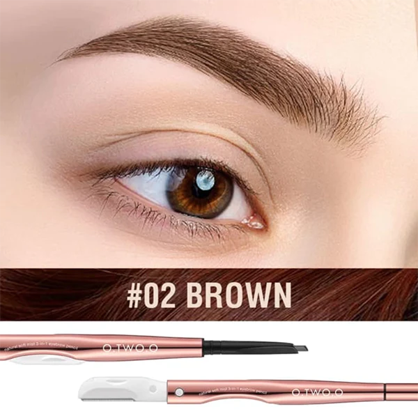 O.TWO.O NATURAL SOFT MIST 3 IN 1 EYEBROW PENCIL