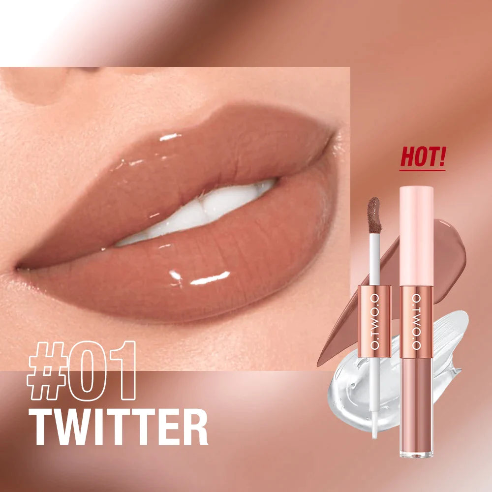 O.TWO.O 2 In 1 Double Effect Matte And Gloss Lipstick