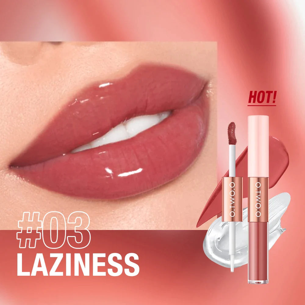 O.TWO.O 2 In 1 Double Effect Matte And Gloss Lipstick