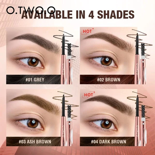 O.TWO.O NATURAL SOFT MIST 3 IN 1 EYEBROW PENCIL