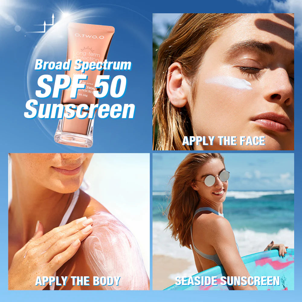 O.TWO.O Sunscreen Skin Care Sun Protection Lotion SPF 50