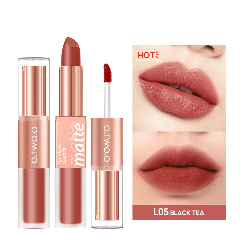 O.TWO.O Matte Lip Glaze & Lipstick