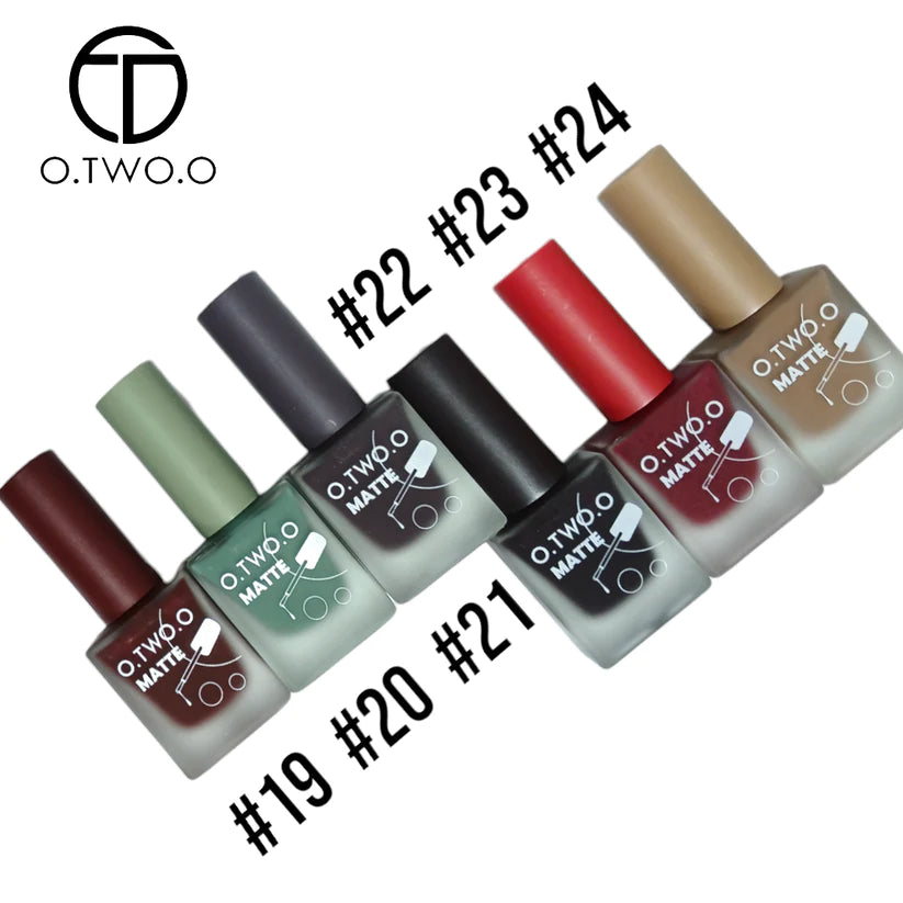 O.TWO.O Matte Nail Polish Pack of 06