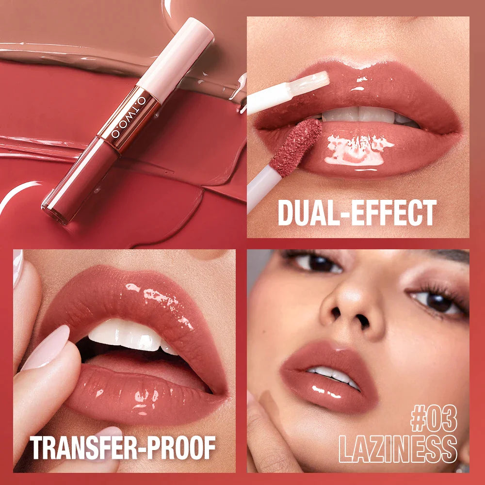 O.TWO.O 2 In 1 Double Effect Matte And Gloss Lipstick