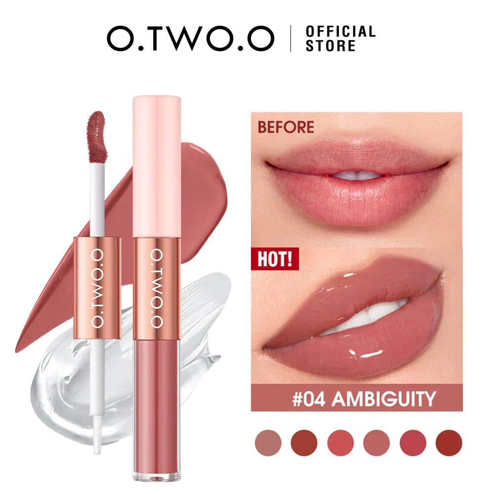 O.TWO.O 2 In 1 Double Effect Matte And Gloss Lipstick