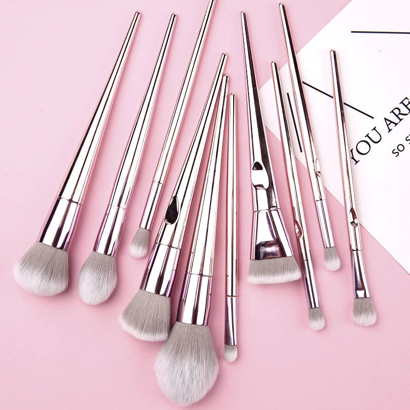 O.TWO.O 10pcs Chrome Brushes Set