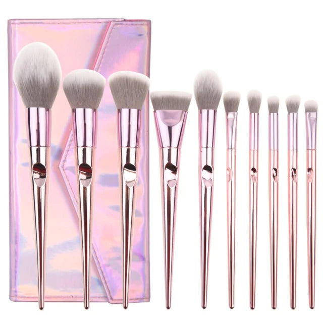 O.TWO.O 10pcs Chrome Brushes Set