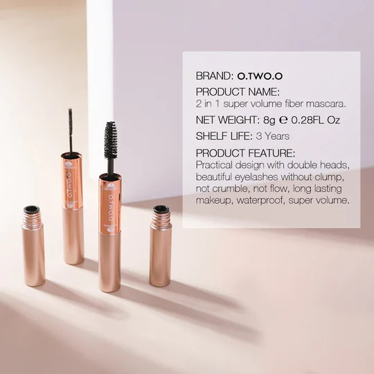 O.TWO.O Eyelash Miracle Mascara Natural Waterproof 2 in 1