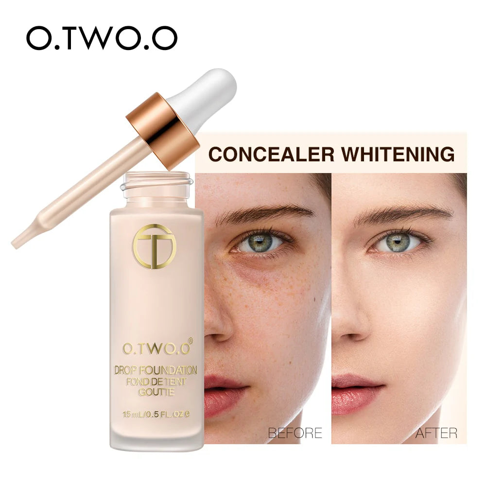 O.TWO.O Dropper Full Cover Liquid Foundation