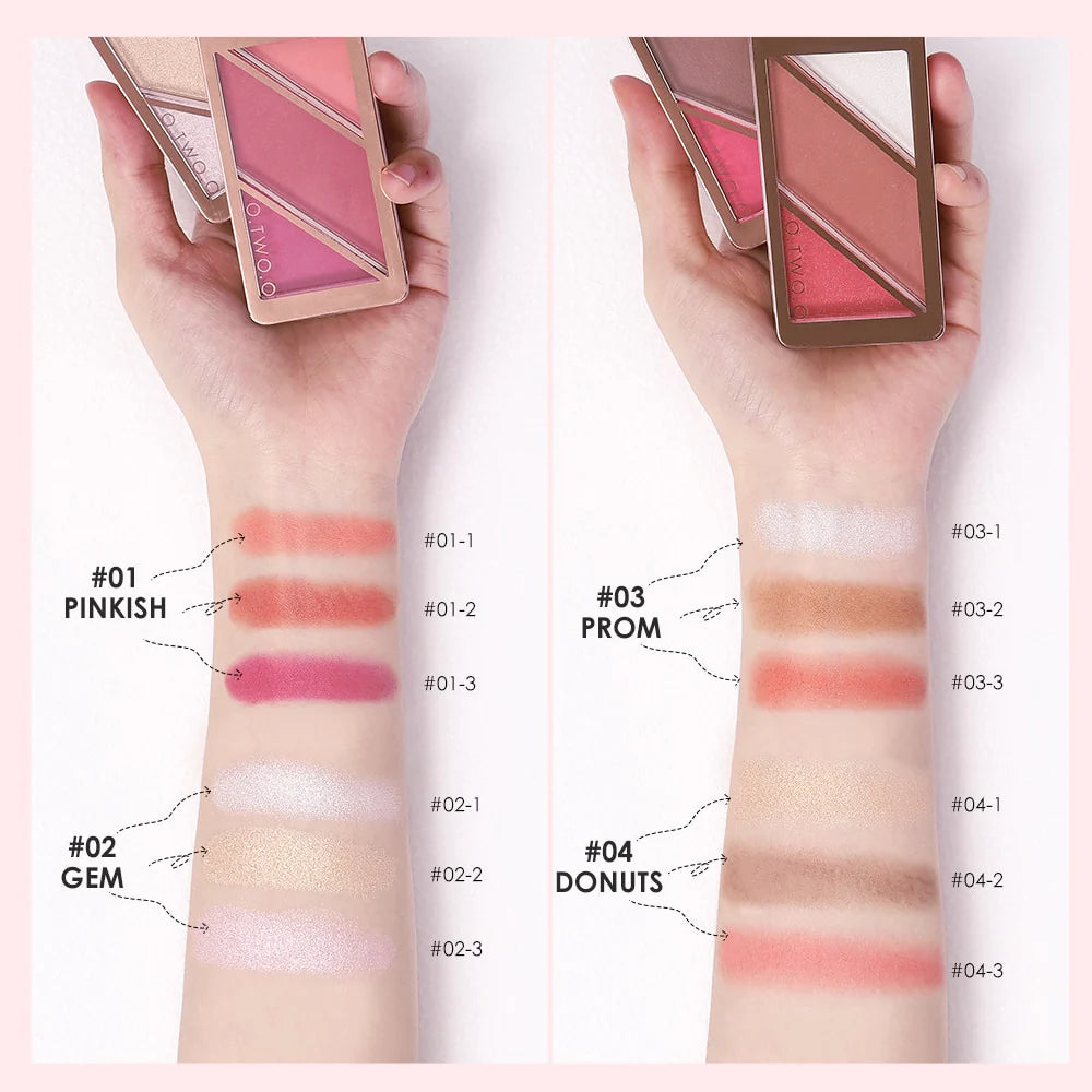 O.TWO.O 3 IN 1 Sweet Heart Girl Palette