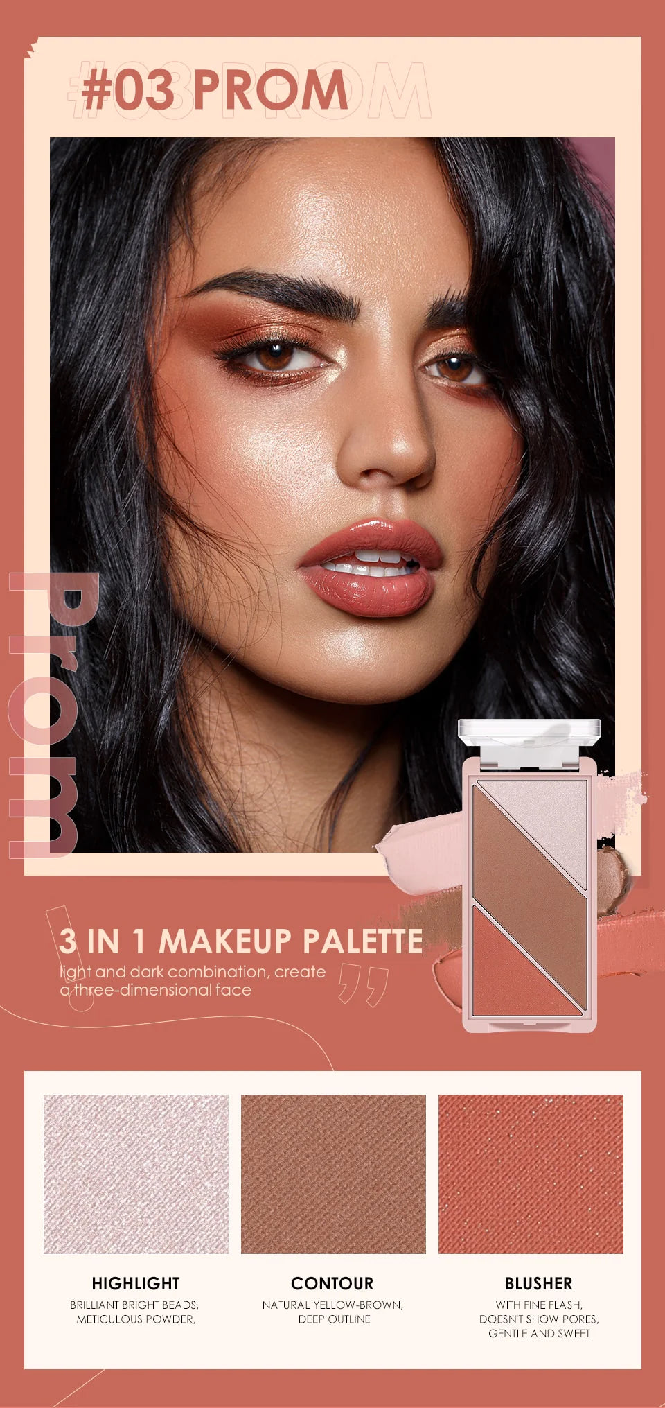 O.TWO.O 3 IN 1 Sweet Heart Girl Palette