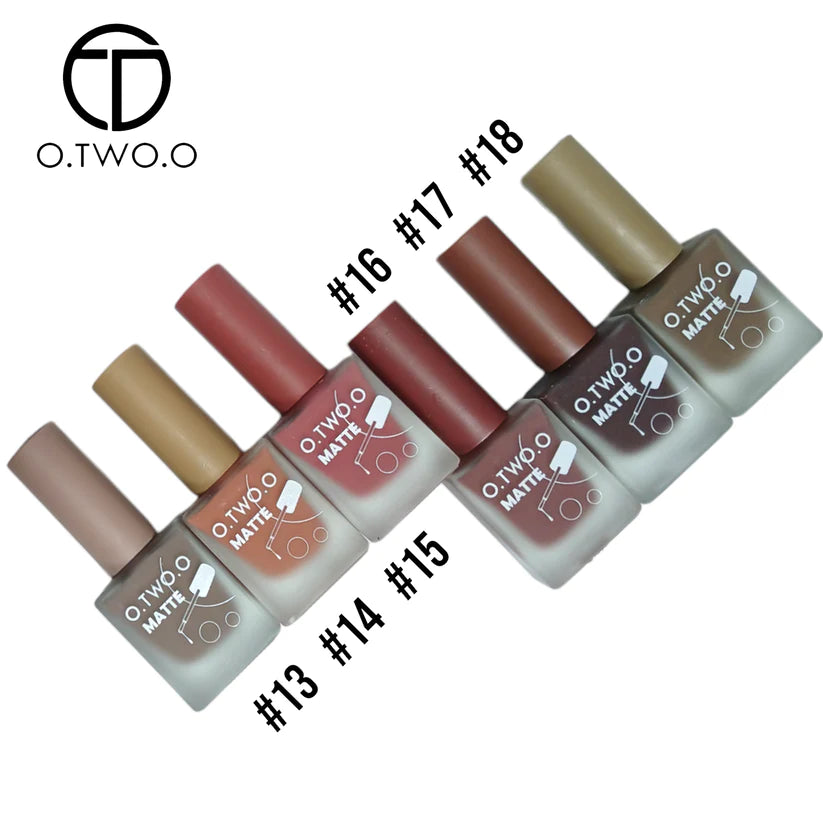 O.TWO.O Matte Nail Polish Pack of 06