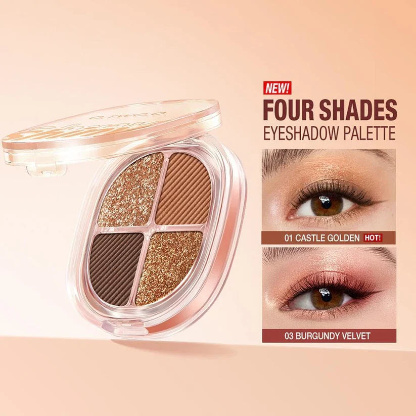 O.TWO.O Luxe Vibes 4 Color Eyeshadow Palette